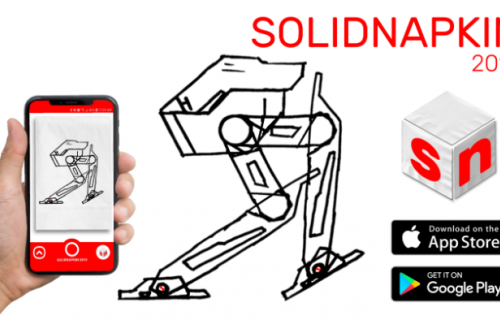 SolidWorks lance l'app SolidNapkin sur iPhone et Android. 