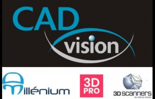 CADvision rachète et intègre les sociétés Millenium 3D, 3D-Pro et 3Dscanners ! 