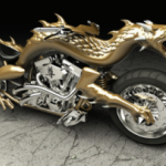 Une vraie moto en forme de dragon réalisée grâce à une imprimante 3D 