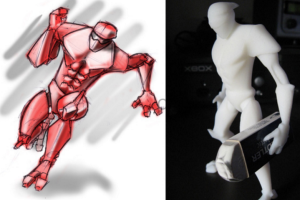 Des étudiants créent des figurines articulées avec l'imprimante 3D Dimension