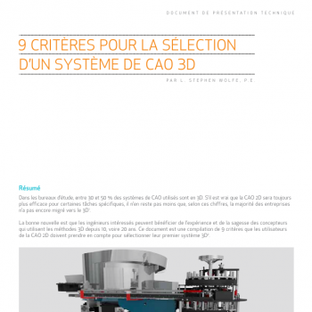 9 choses à savoir pour bien choisir sa CAO 3D 