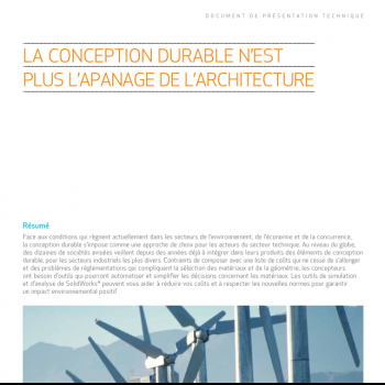 Ingénieurs en CAO : adoptez la conception durable