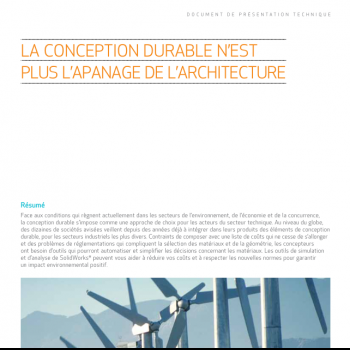 Ingénieurs en CAO : adoptez la conception durable 